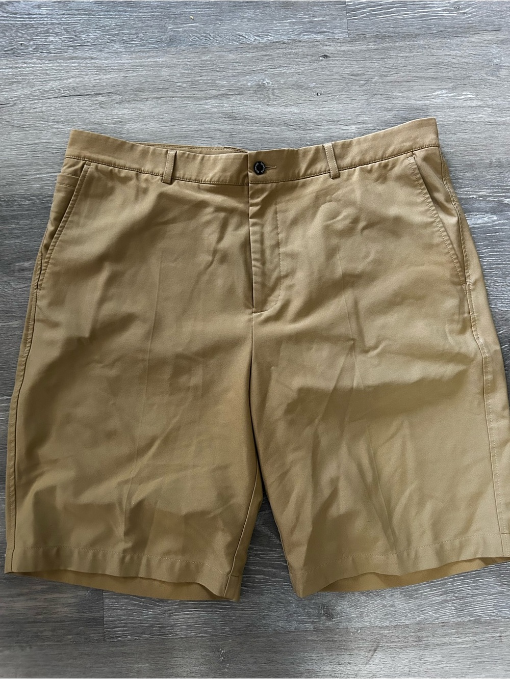 Dunning Golf Tennis Pickleball Men's Tan Chino Shorts Size 36